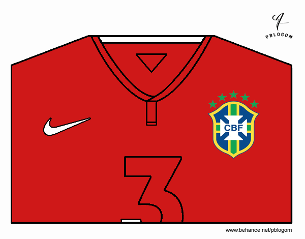 Camiseta del mundial de fútbol 2014 de Brasil