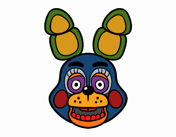 Cara de Toy Bonnie de Five Nights at Freddy's