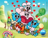 Gumball y amigos contentos