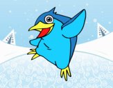 Pequeño pingüino azul