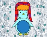 Pingüino con gorro