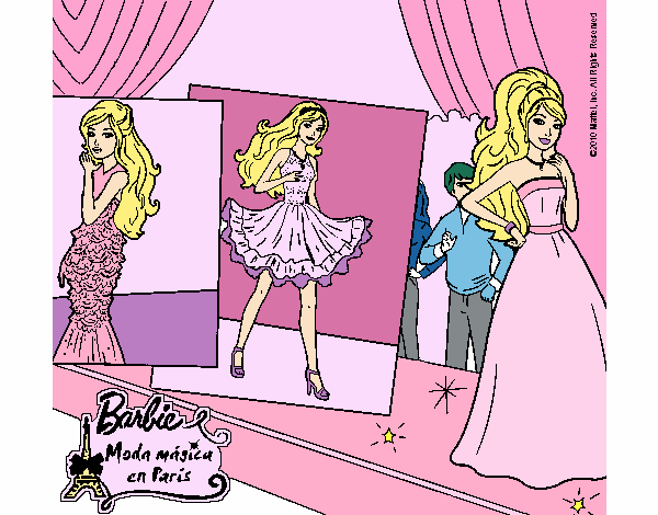 Barbie, desfilando por la pasarela