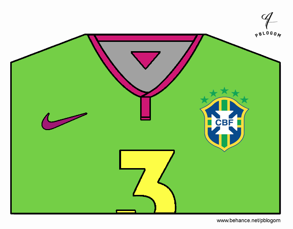 Camiseta del mundial de fútbol 2014 de Brasil