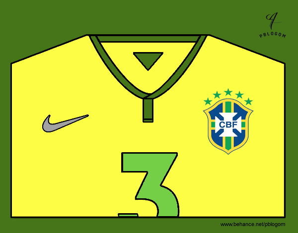 Camiseta del mundial de fútbol 2014 de Brasil