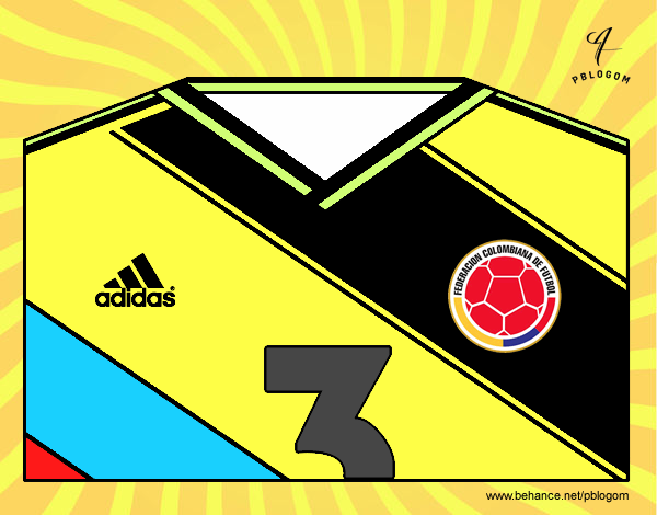 Camiseta del mundial de fútbol 2014 de Colombia