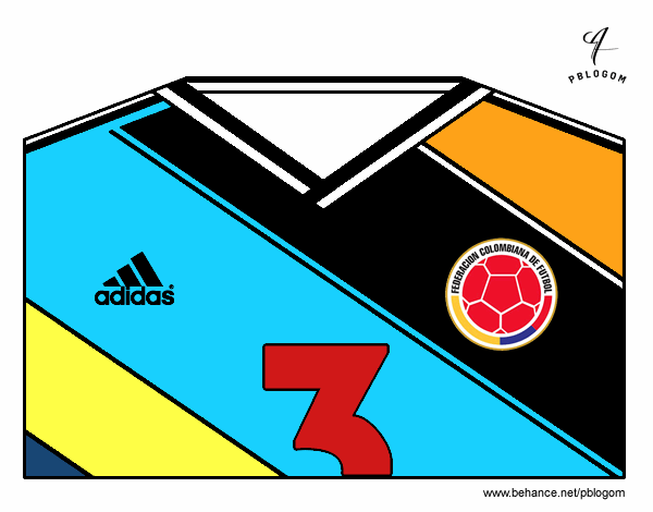 Camiseta del mundial de fútbol 2014 de Colombia