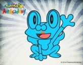 Froakie saludando