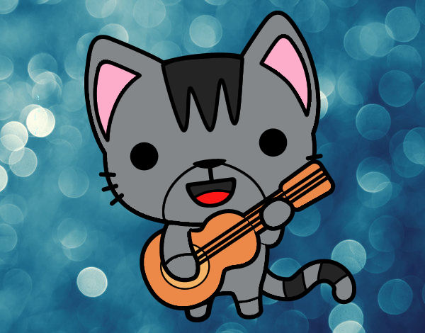 Gato guitarrista