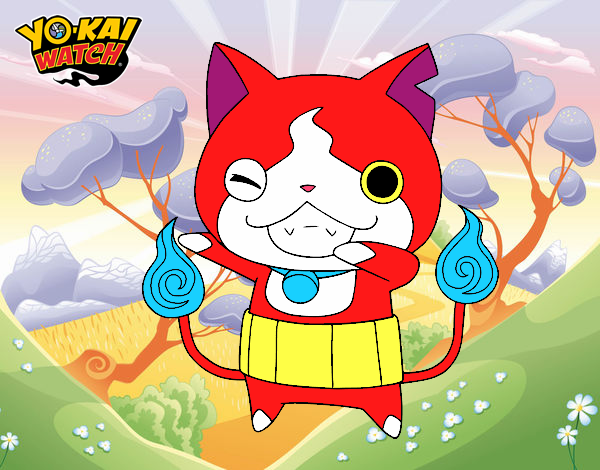 Jibanyan guiñando el ojo