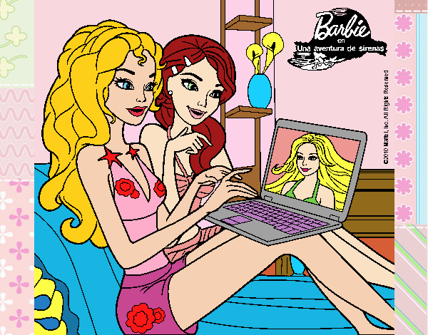 Barbie chateando