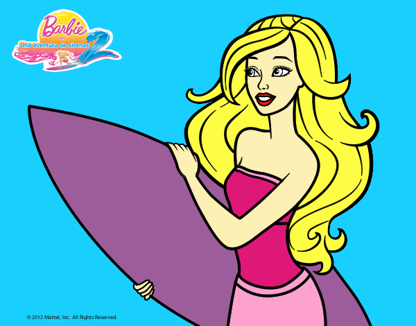 Barbie va a surfear