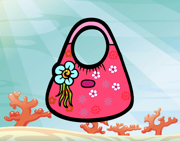 Bolso con flor