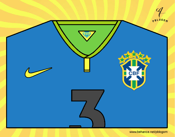 Camiseta del mundial de fútbol 2014 de Brasil