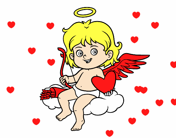 Cupido en una nube