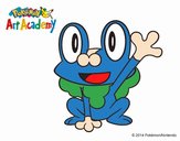 Froakie saludando