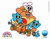 Gumball y amigos contentos