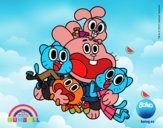 Gumball y amigos contentos