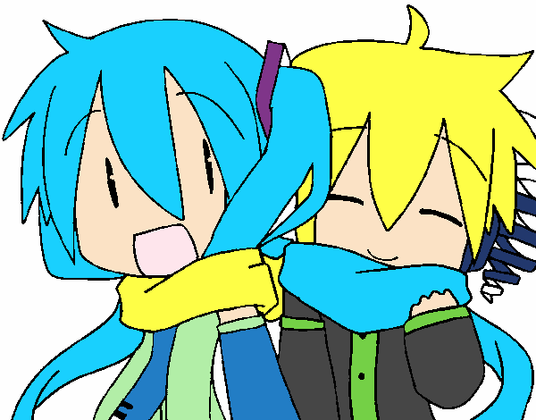 momento de miku y len