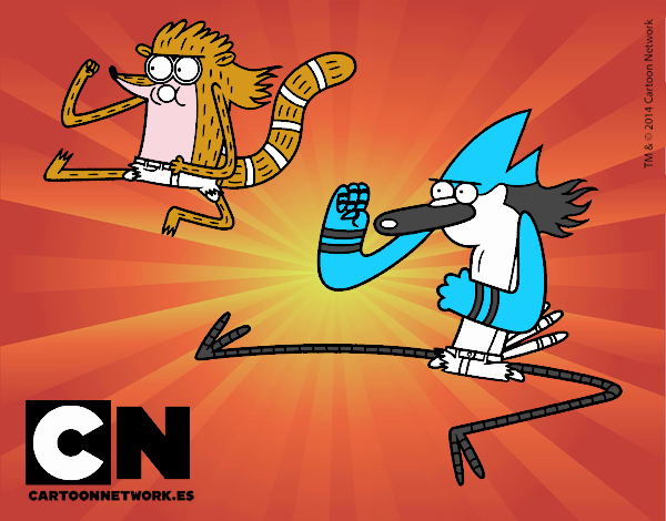 Mordecai y Rigby karatekas