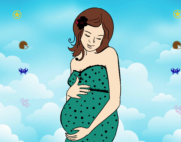 madre feliz embarazada