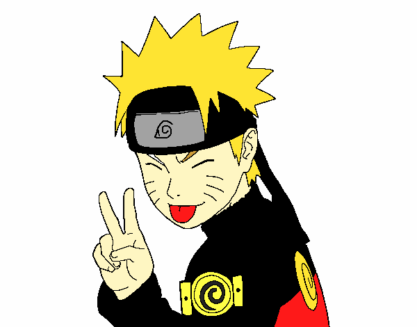 Naruto sacando lengua