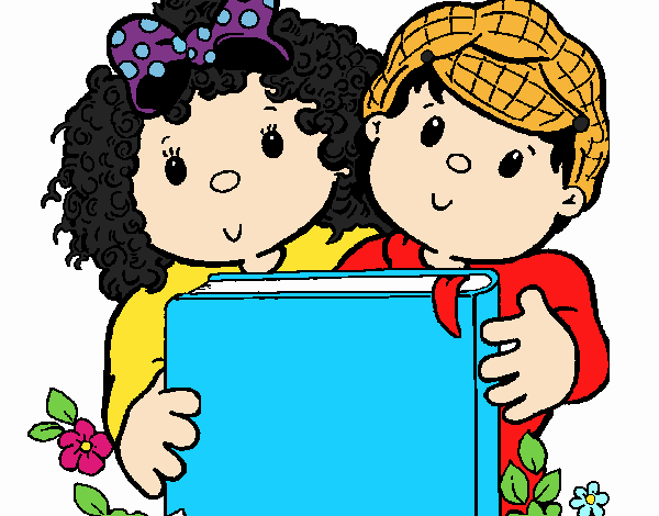 Niños con libros