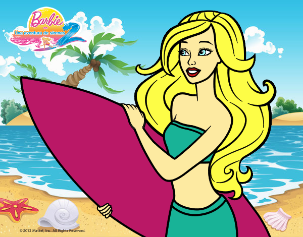 Barbie va a surfear