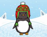 Bebé pingüino con gorrito