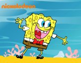 Bob Esponja saludando