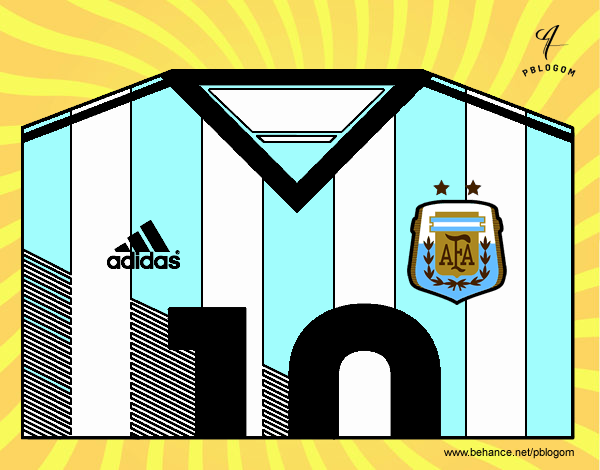 Camiseta del mundial de fútbol 2014 de Argentina