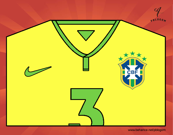 Camiseta del mundial de fútbol 2014 de Brasil