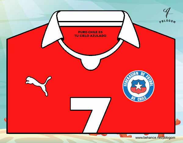 Camiseta del mundial de fútbol 2014 de Chile