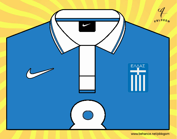 Camiseta del mundial de fútbol 2014 de Grecia