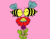 Pareja de abejas