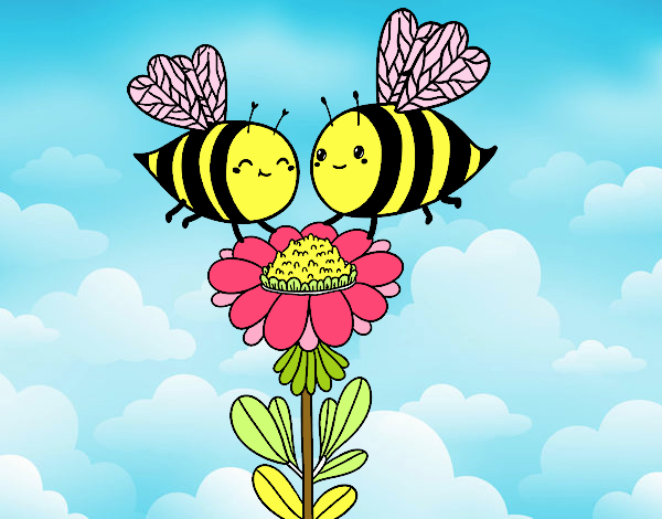 Pareja de abejas