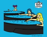 Barbie y sus amigas en el jacuzzi