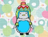 Bebé pingüino con gorrito