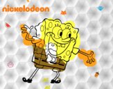 Bob Esponja saludando