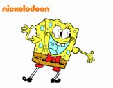 Bob Esponja saludando