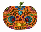 Calabaza del día de los muertos 