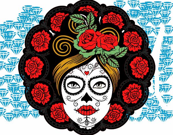 Calavera mejicana femenina