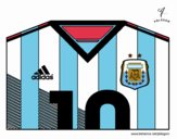 Camiseta del mundial de fútbol 2014 de Argentina