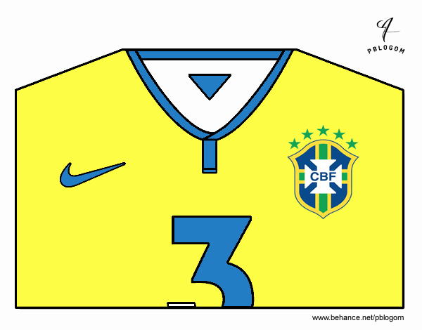 Camiseta del mundial de fútbol 2014 de Brasil