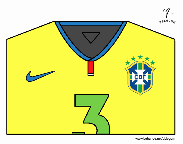 Camiseta del mundial de fútbol 2014 de Brasil