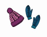 Conjunto de guantes y gorro