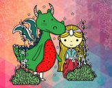 Dragón y princesa