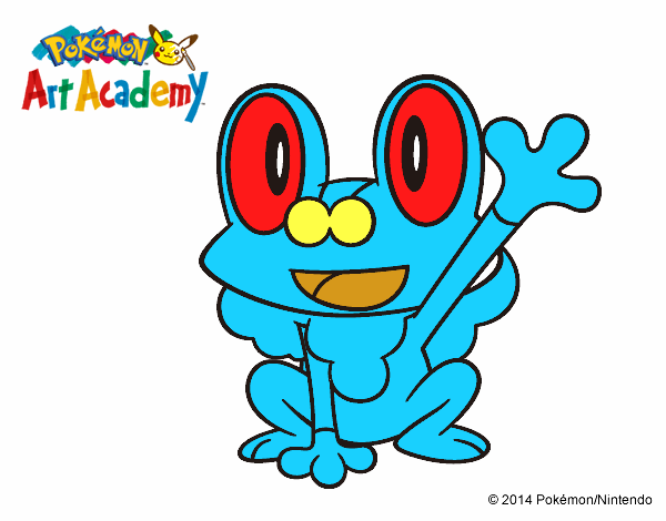 Froakie saludando