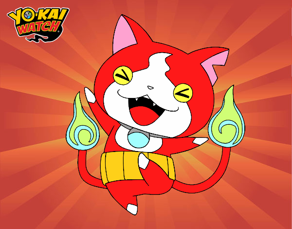 Jibanyan feliz