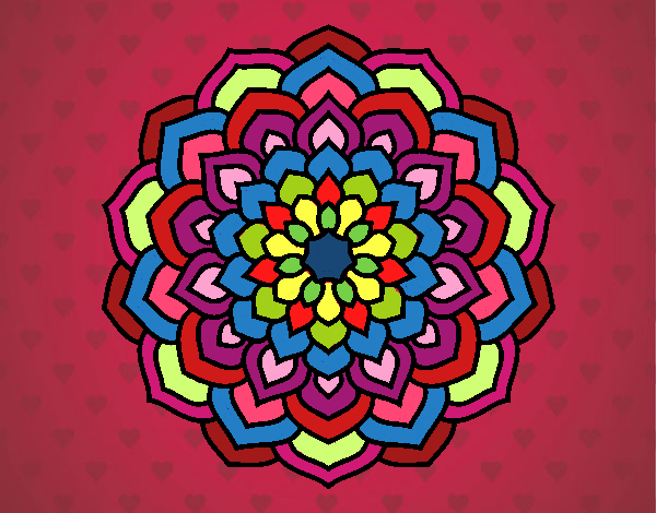 Mandala pétalos de flor