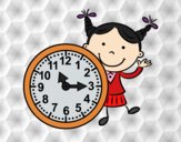 Niña con reloj